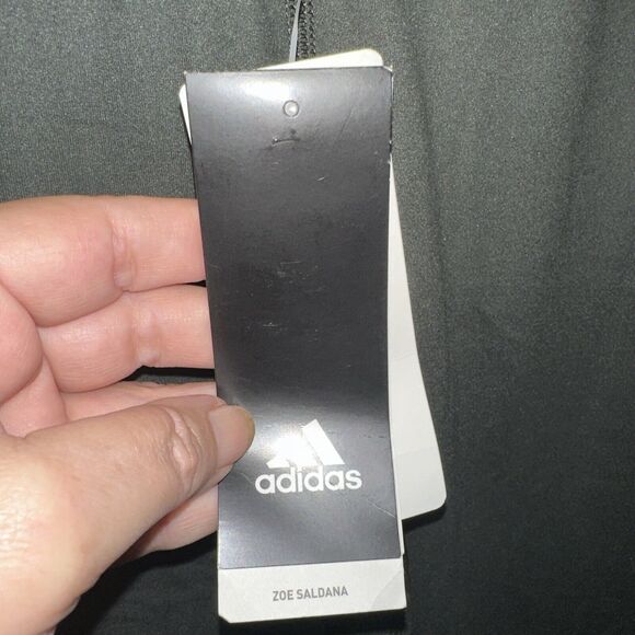 NWT WOMENS ADIDAS CAPRI LEGGINGS X ZOE SALDANA COLLECTION SMALL MSRP $50 Green - Picture 3 of 9